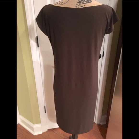 Bisou Bisou Gorgeous knit dress size 8 Cocoa Brown With Studs - Picture 4 of 6